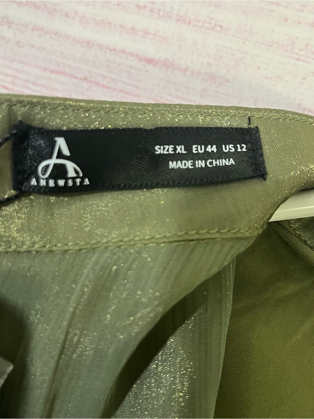 Anewsta NEW Olive Green Long Sleeve Teir Maxi Dress Size 12 - Picture 2 of 10